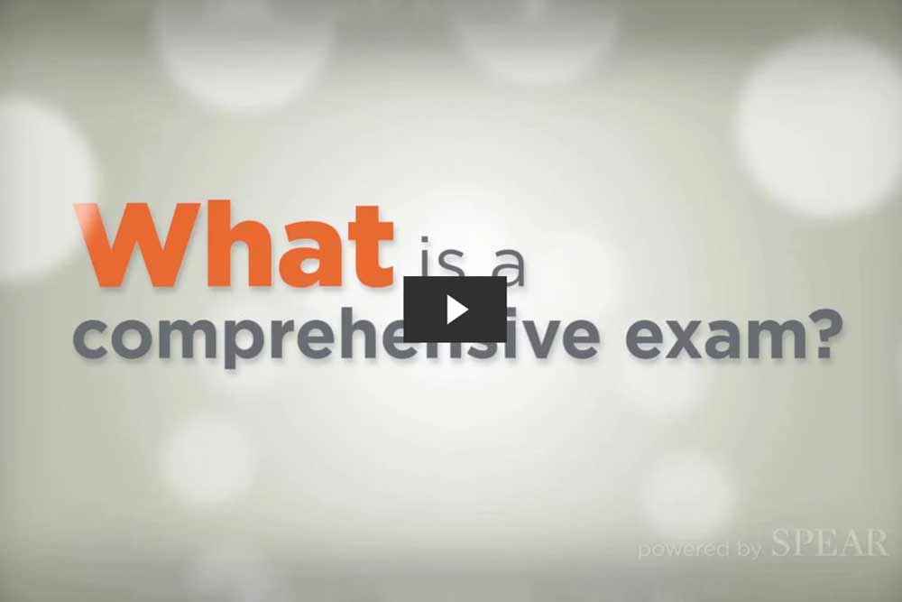 What is a comprehensive exam video